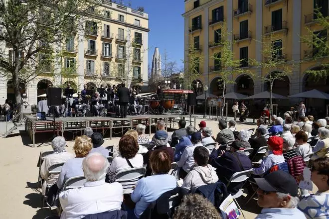 Les imatges del concert de Setmana Santa amb la cobla La Flama de Farners