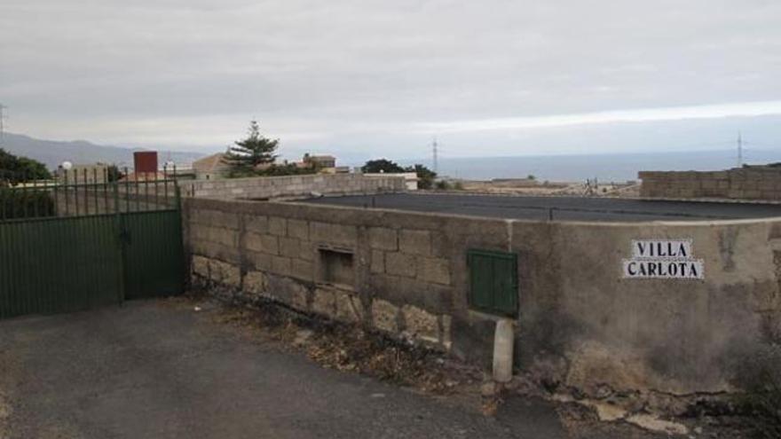 Fachada de la finca de Güímar donde se produjo el intento de robo y la muerte de uno de los dos ladrones.