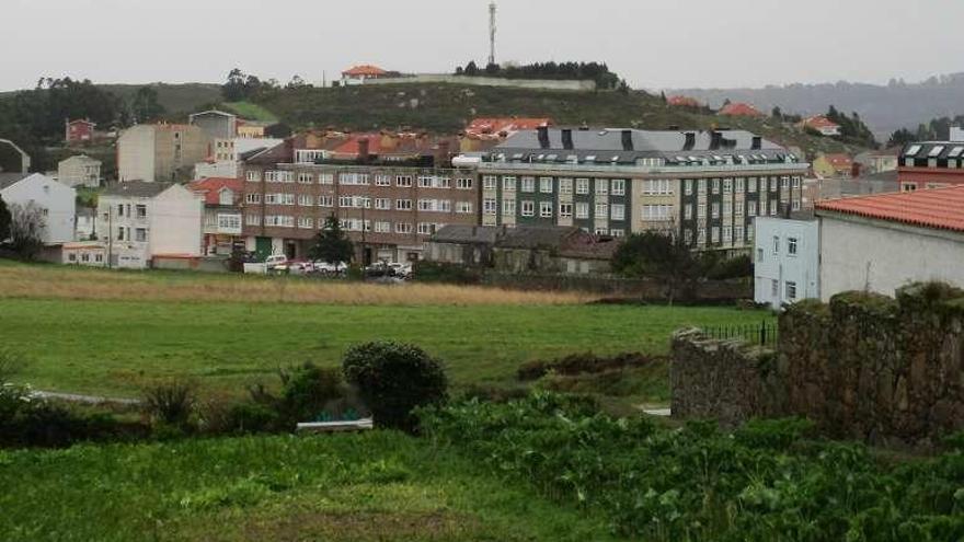 Zona en la que se construirá el campo de fútbol de Pastoriza.