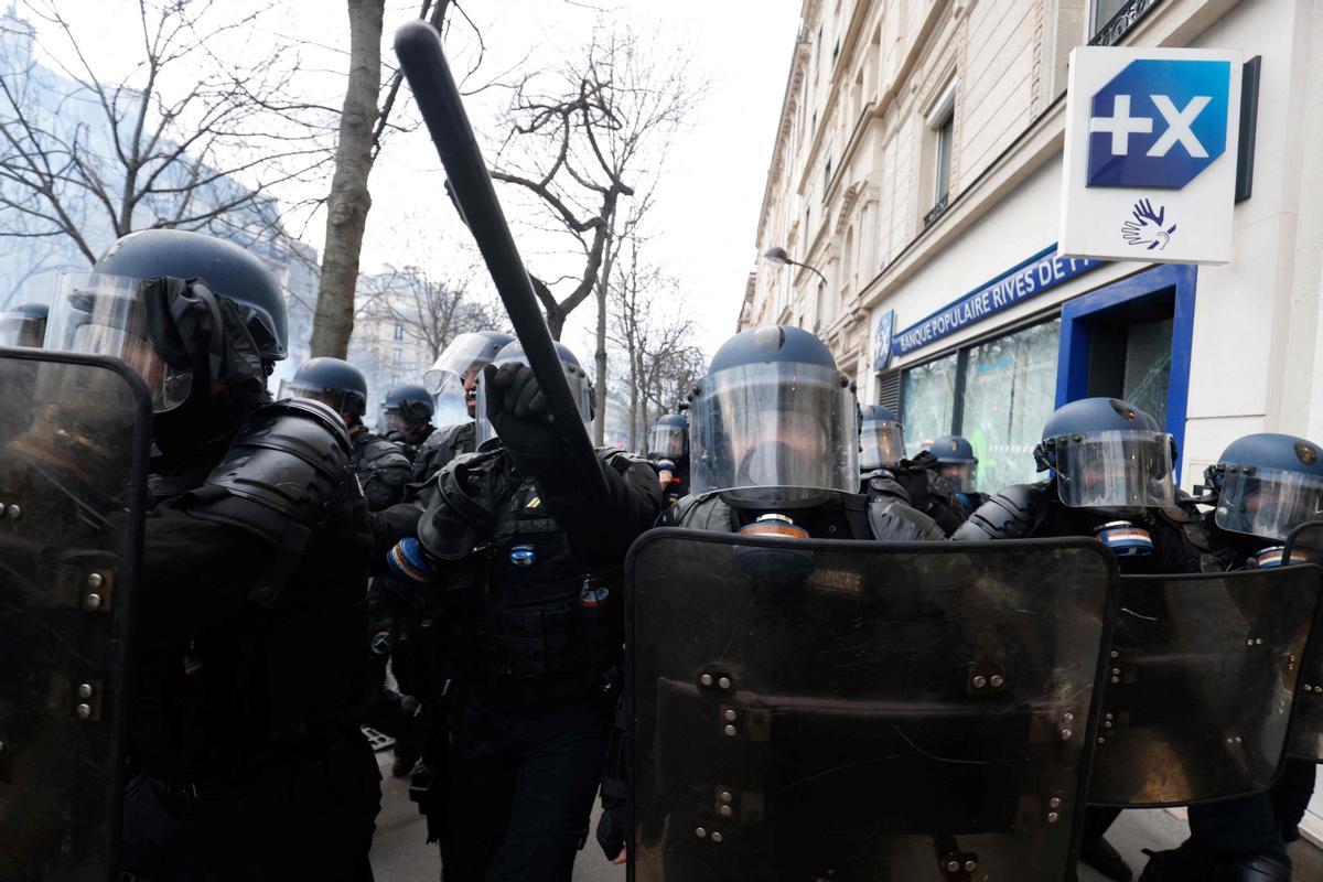 Jornada de huelgas y manifestaciones en Francia