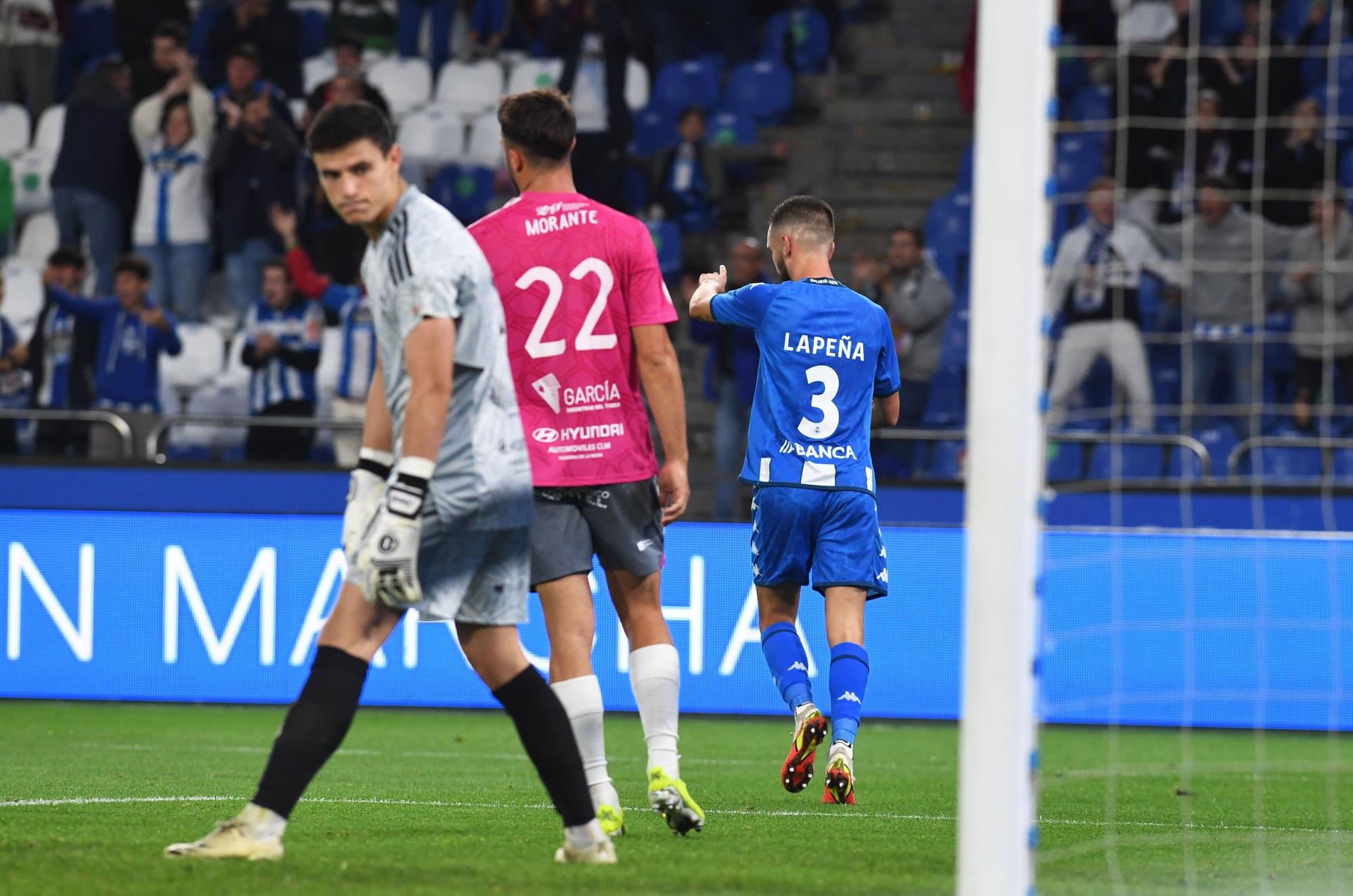 El Dépor se impone en Riazor al colista Talavera (3-2)