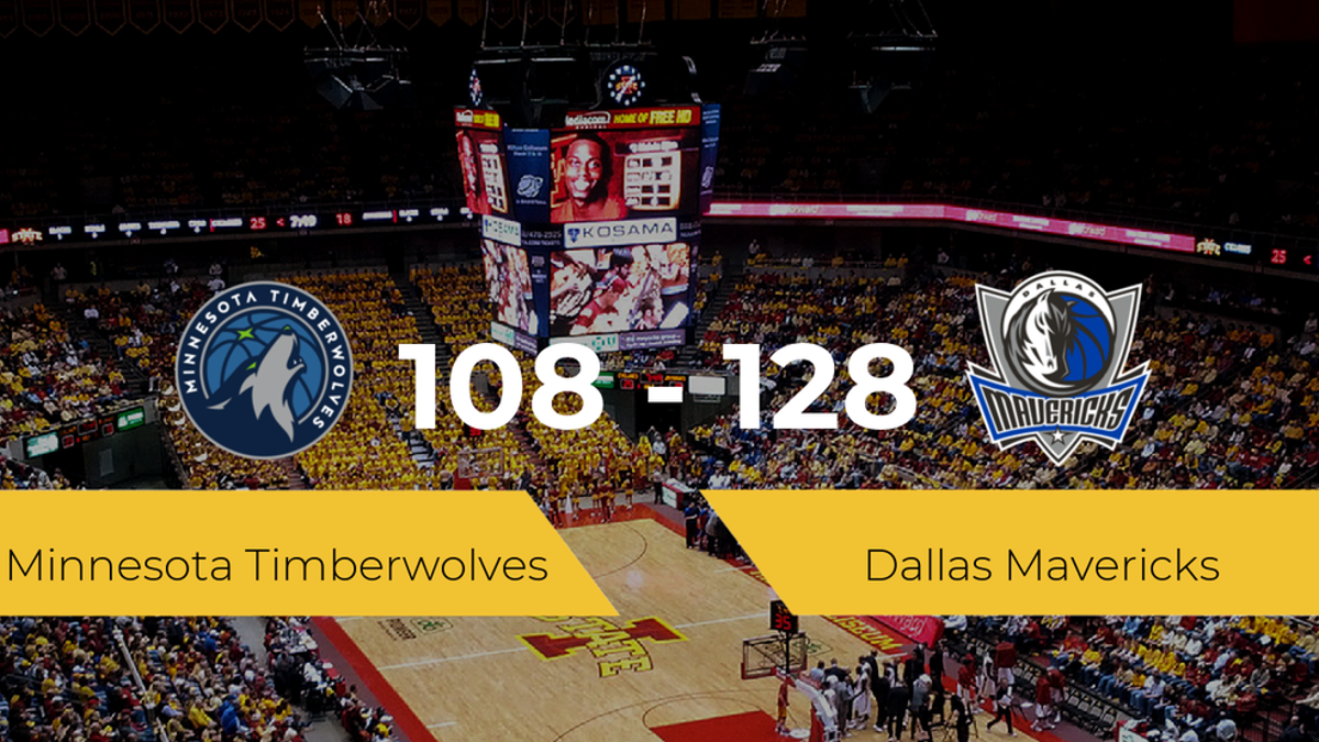 Dallas Mavericks se lleva la victoria frente a Minnesota Timberwolves por 108-128