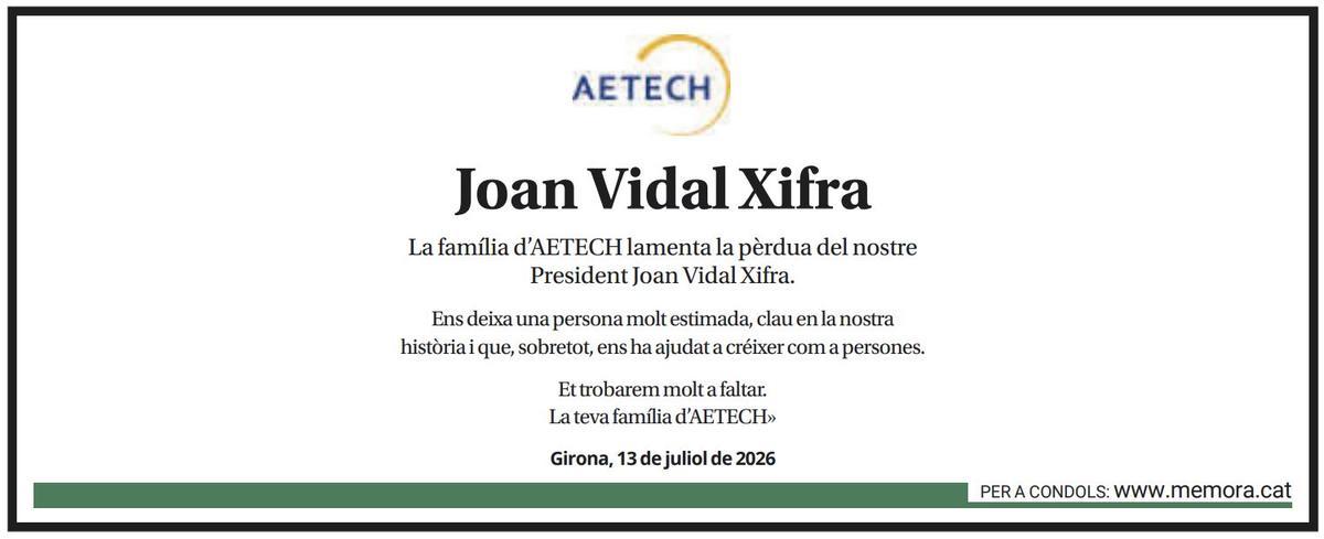 Joan Vidal Xifra.