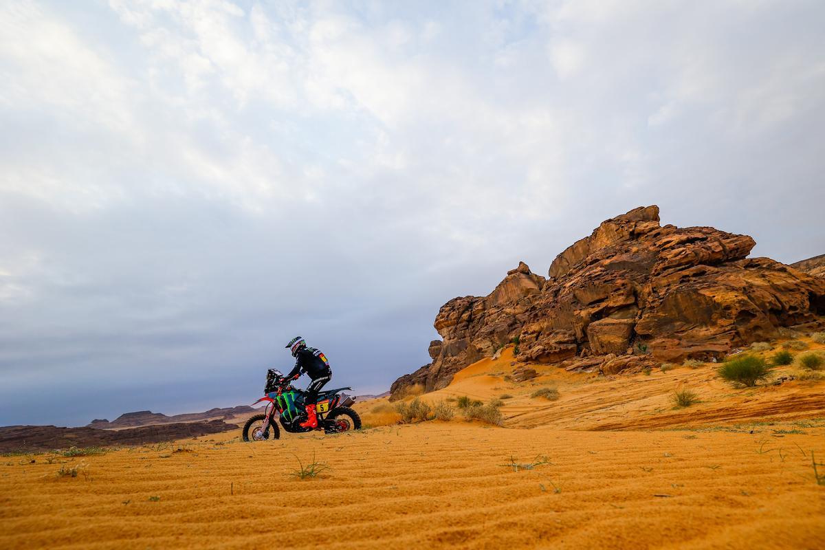 Joan Barreda, en la etapa 3 del Dakar