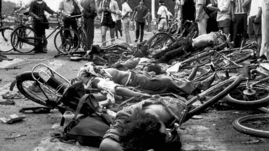 Imagen de archivo de la masacre de Tiananmen el 4 de junio de 1989