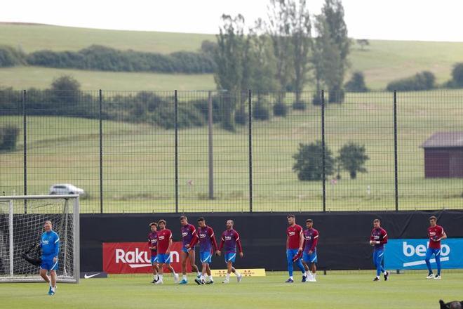 Las mejores imágenes del entrenamiento de hoy del Barça en Alemania