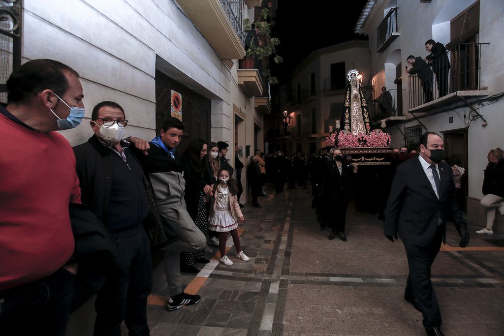 Semana Santa de Lorca 2022: Virgen de la Soledad del Paso Negro, iglesia y procesión