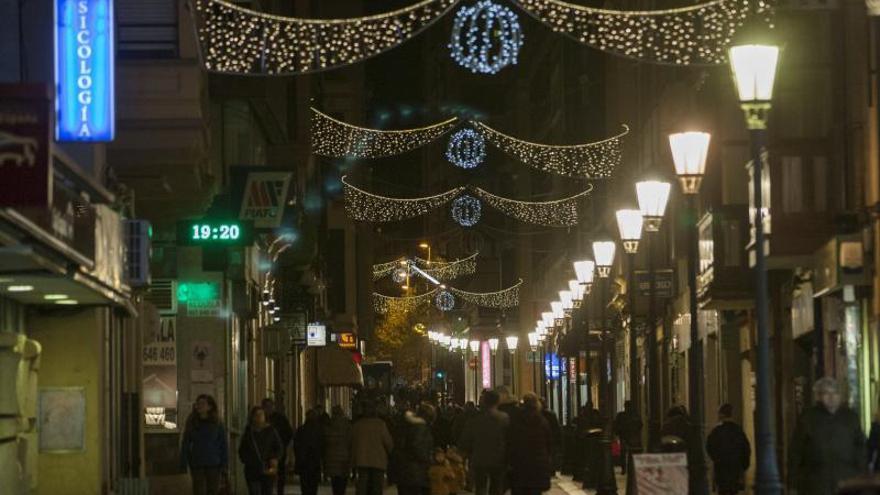 Iluminación navideña de Zamora, el año pasado