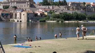 La zona de los Pelambres, apta para el baño