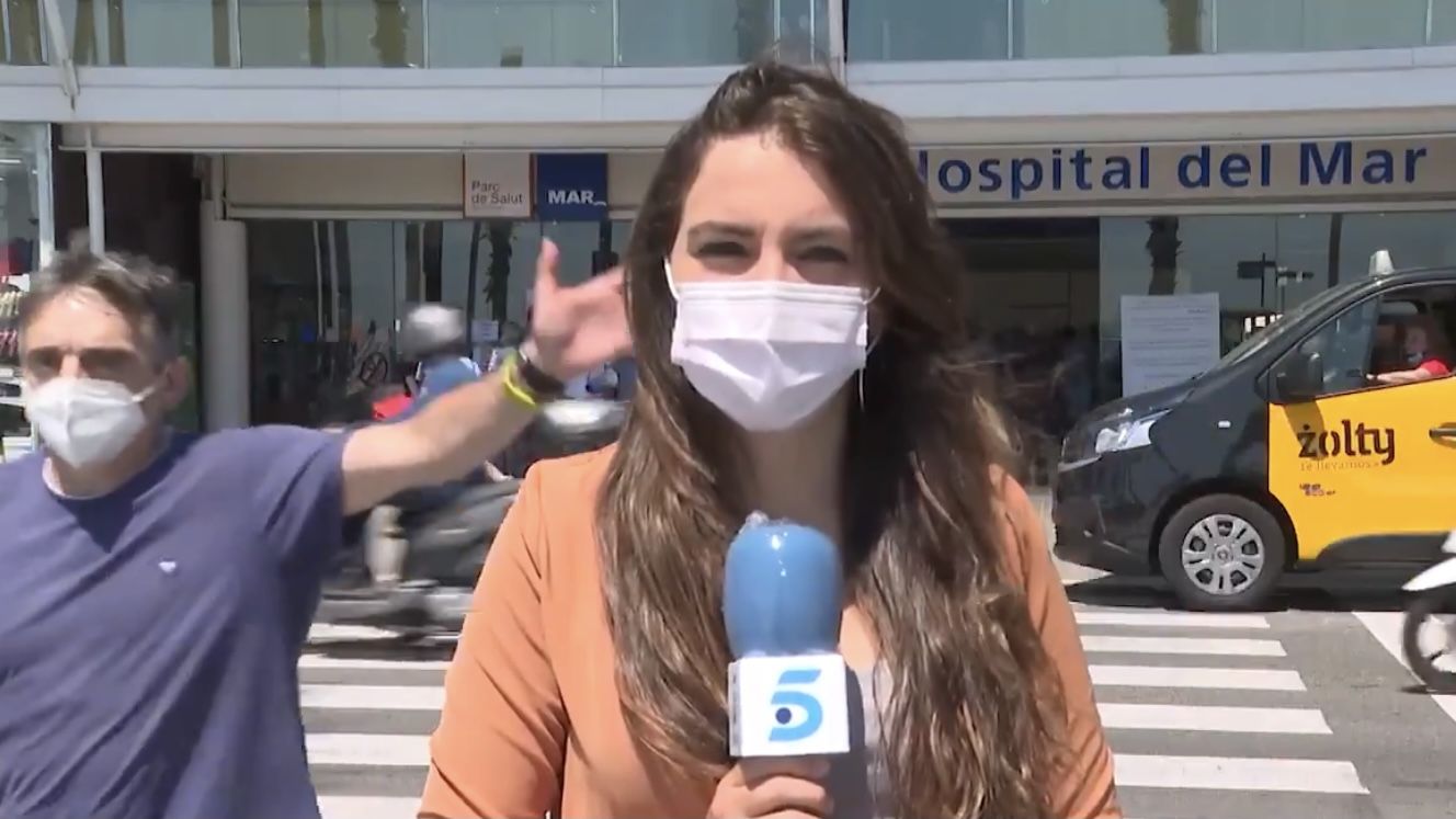 La reportera de 'Informativos Telecinco' Elena Gómez