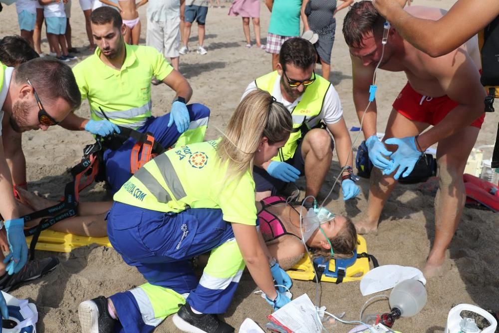 Simulacro de rescate en Cabo de Palos