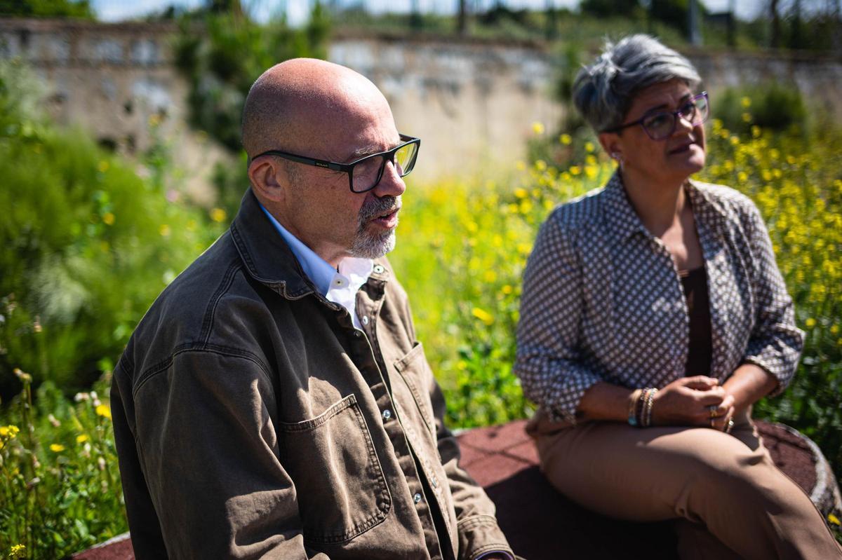 Leandro Pérez junto a María Candelaria, una compañera de Párkinson Tenerife