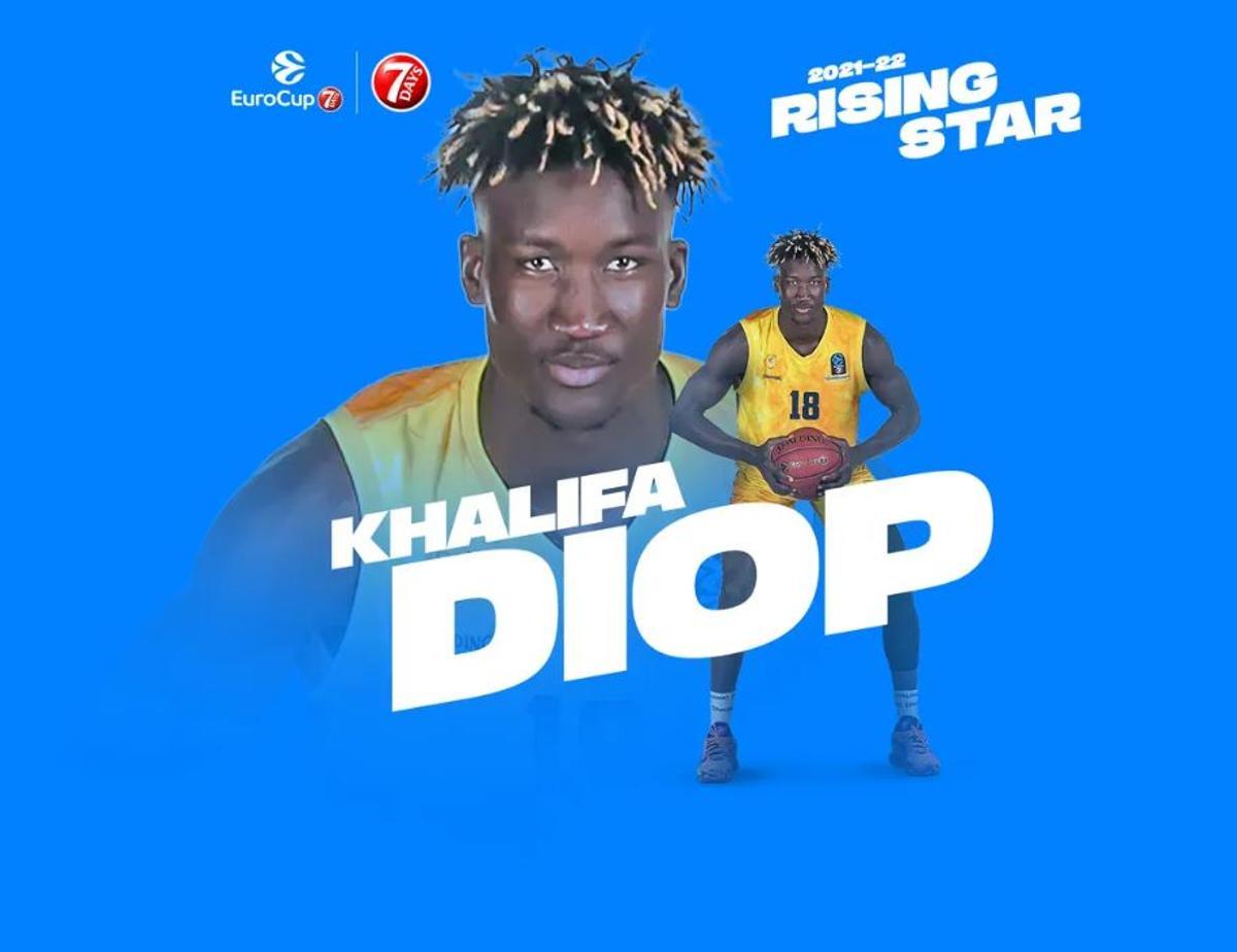 Khalifa Diop, ganador del premio 'Rising Star' 2021/22