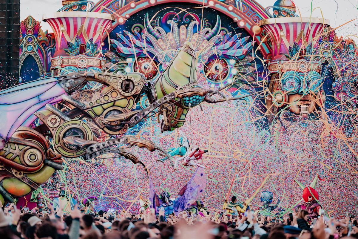 Imagen de un festival de Elrow Town en Madrid en 2024.