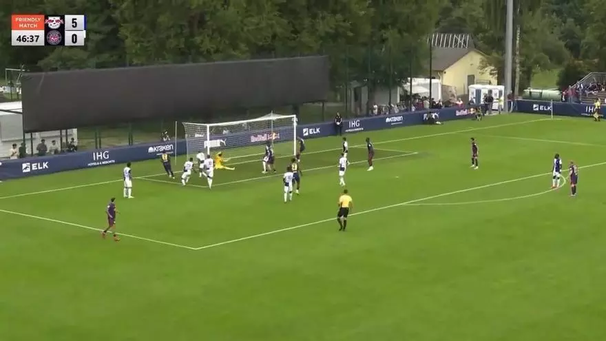 ¡Diomande no tardó en brillar en el Leipzig! El golazo que anotó contra el Toulouse