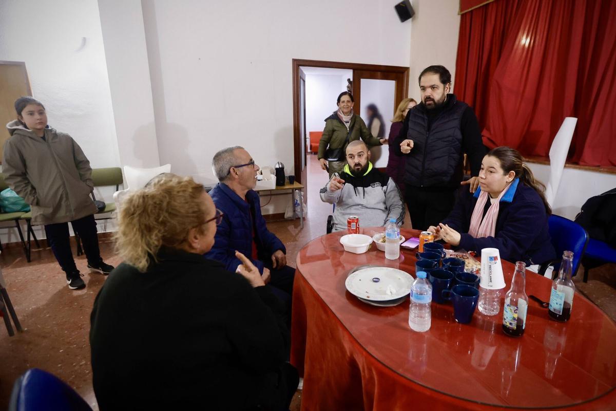Temporal borrasca Marta. Inundaciones Alcolea, Salones parroquiales de Alcolea acogen vecinos desalojados