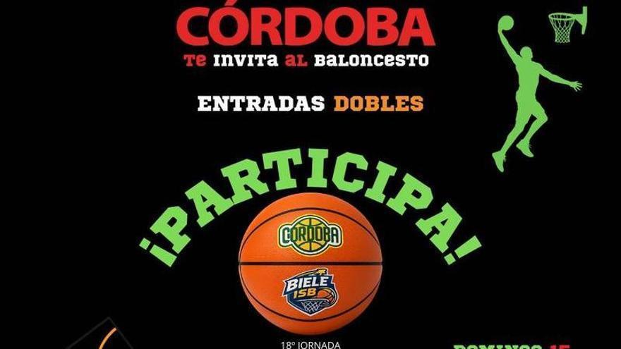 ¿Quieres asistir al partido Coto Córdoba CB - Biele ISB Iraurgi? ¡Participa en el sorteo!