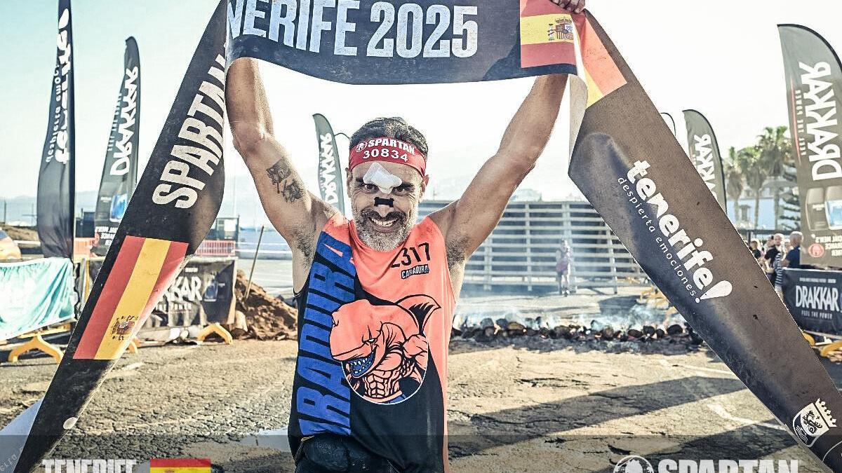 Javier Rodríguez de León después de conquistar la Sprint Open.