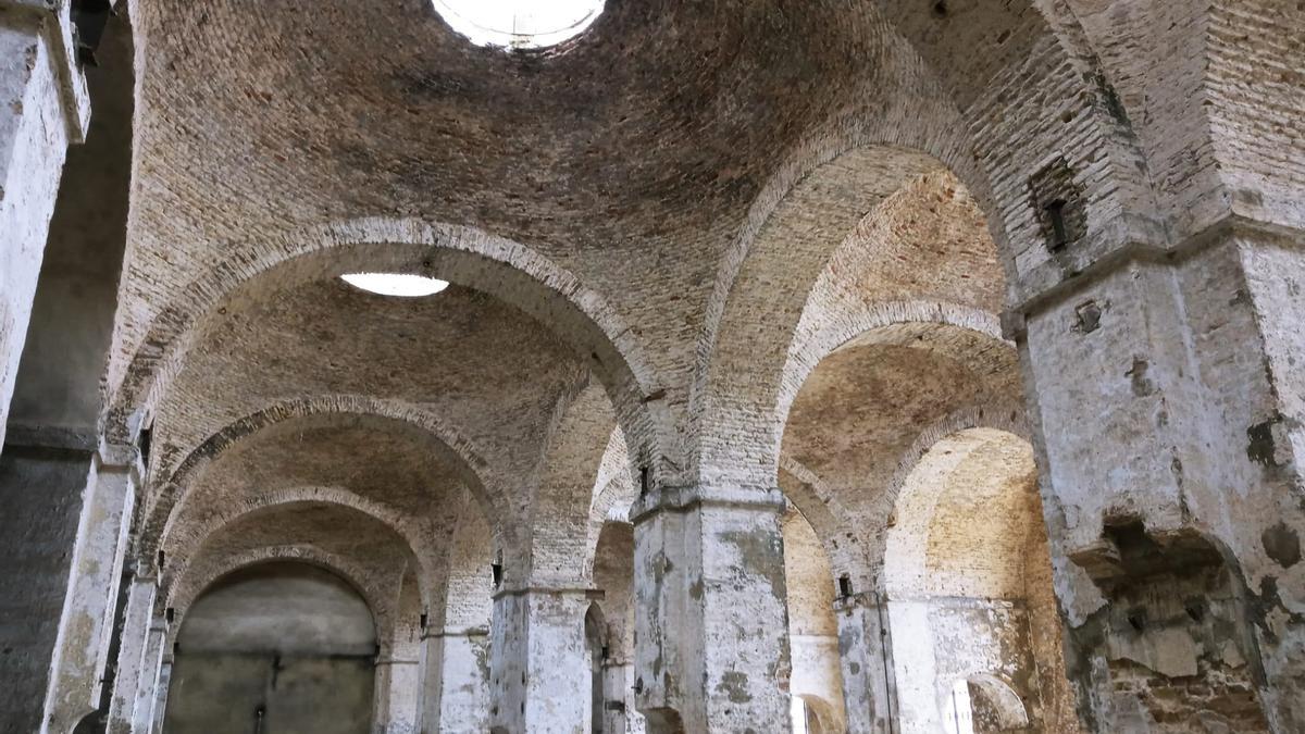 Interior de la Fábrica de Artillería, en foto de archivo