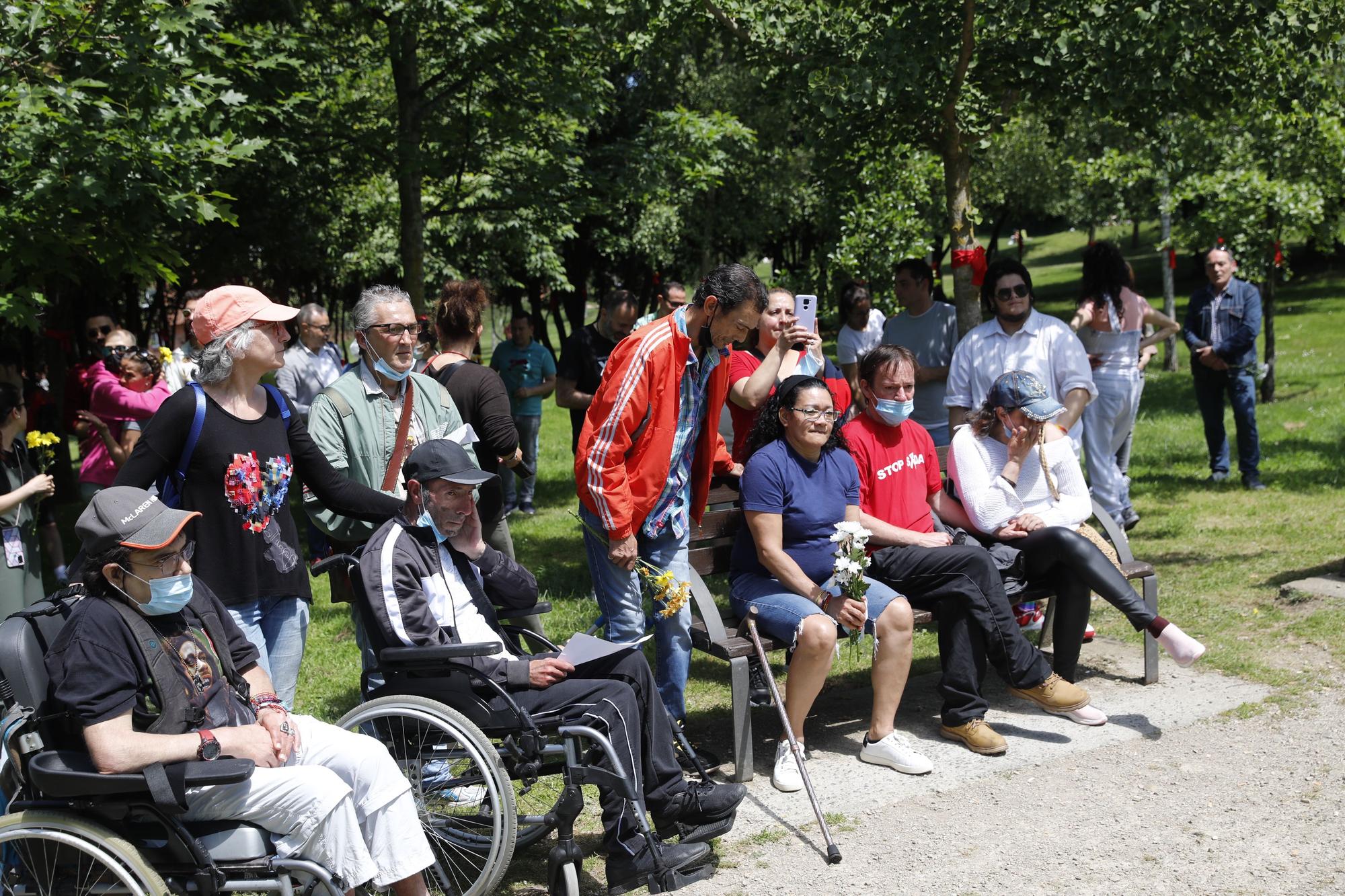 En imágenes: Memorial del sida en el Bosque de la Memoria, en el parque de Los Pericones