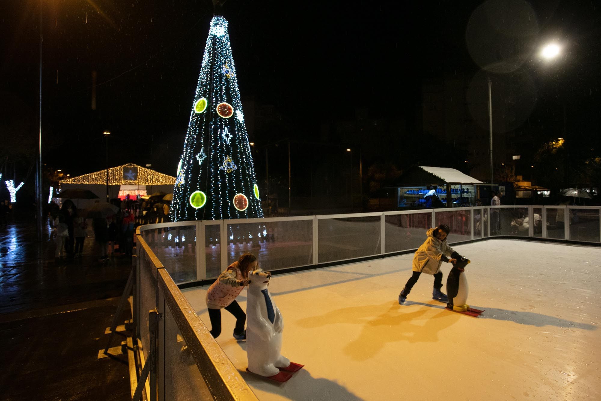 Encendido del alumbrado navideño en Ibiza.