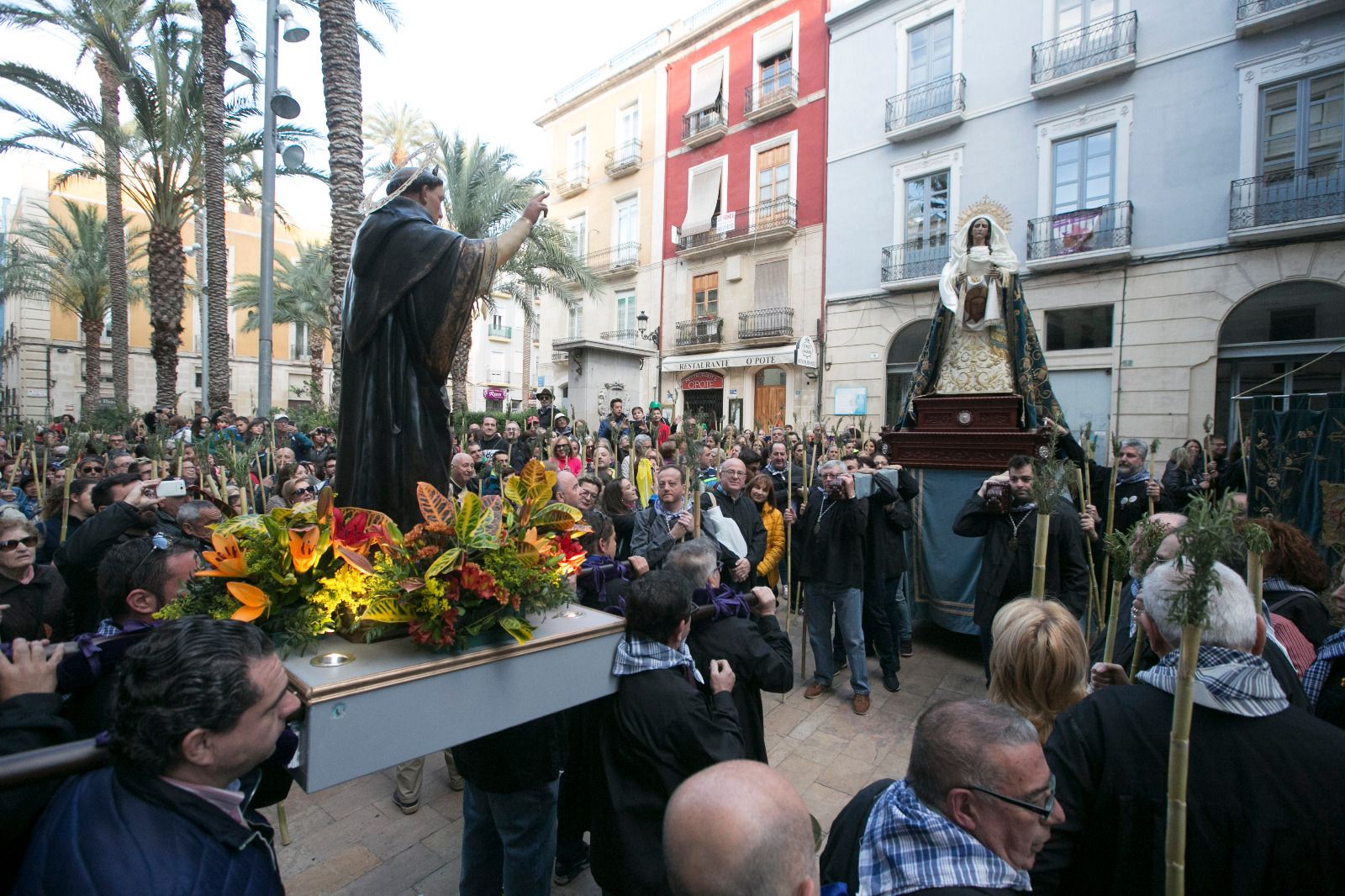 Momentos de la romería antes de la pandemia