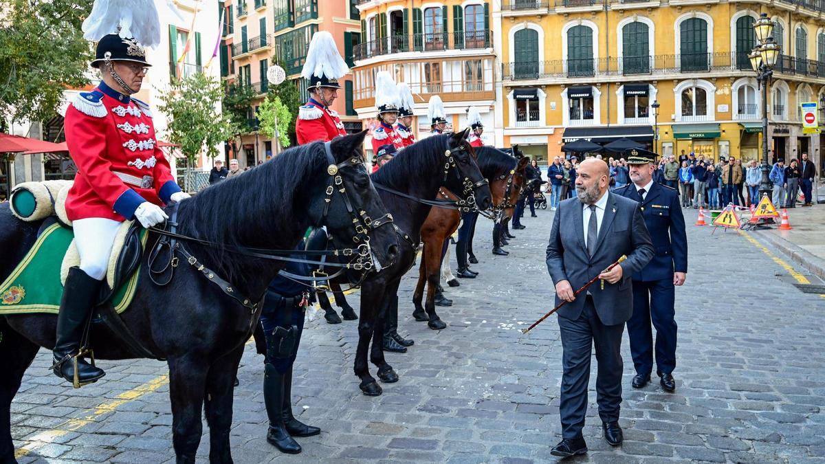Acto de conmemoración del 150 aniversario de la creación de la Sección de Policía Montada, el pasado diciembre.