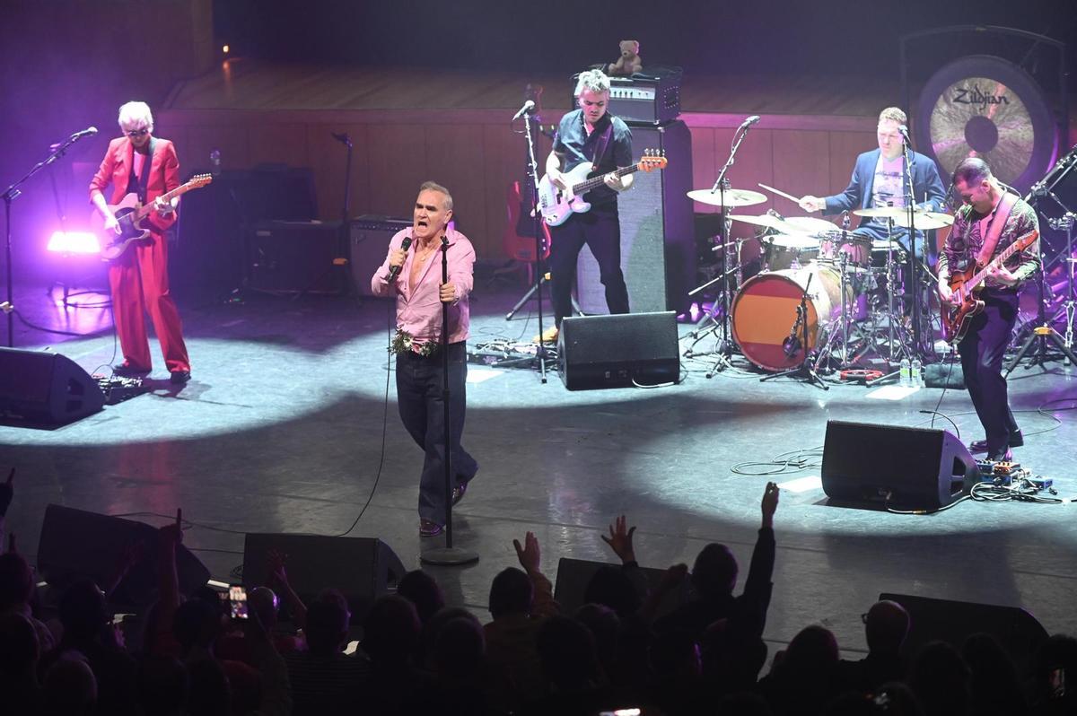 Morrissey en la sala Mozart del Auditorio de Zaragoza.