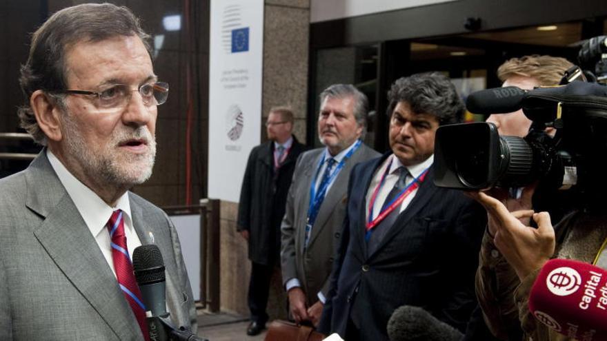 Mariano Rajoy, tras la cumbre europea.
