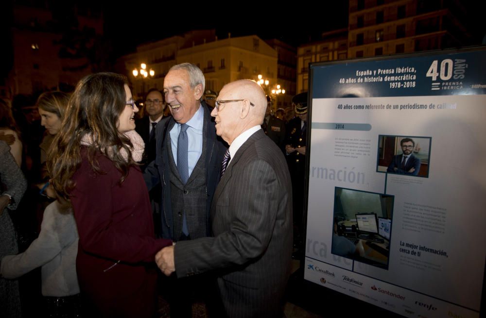 Inauguración de la exposición 'España y Prensa Ibérica: 40 años de historia democrática'