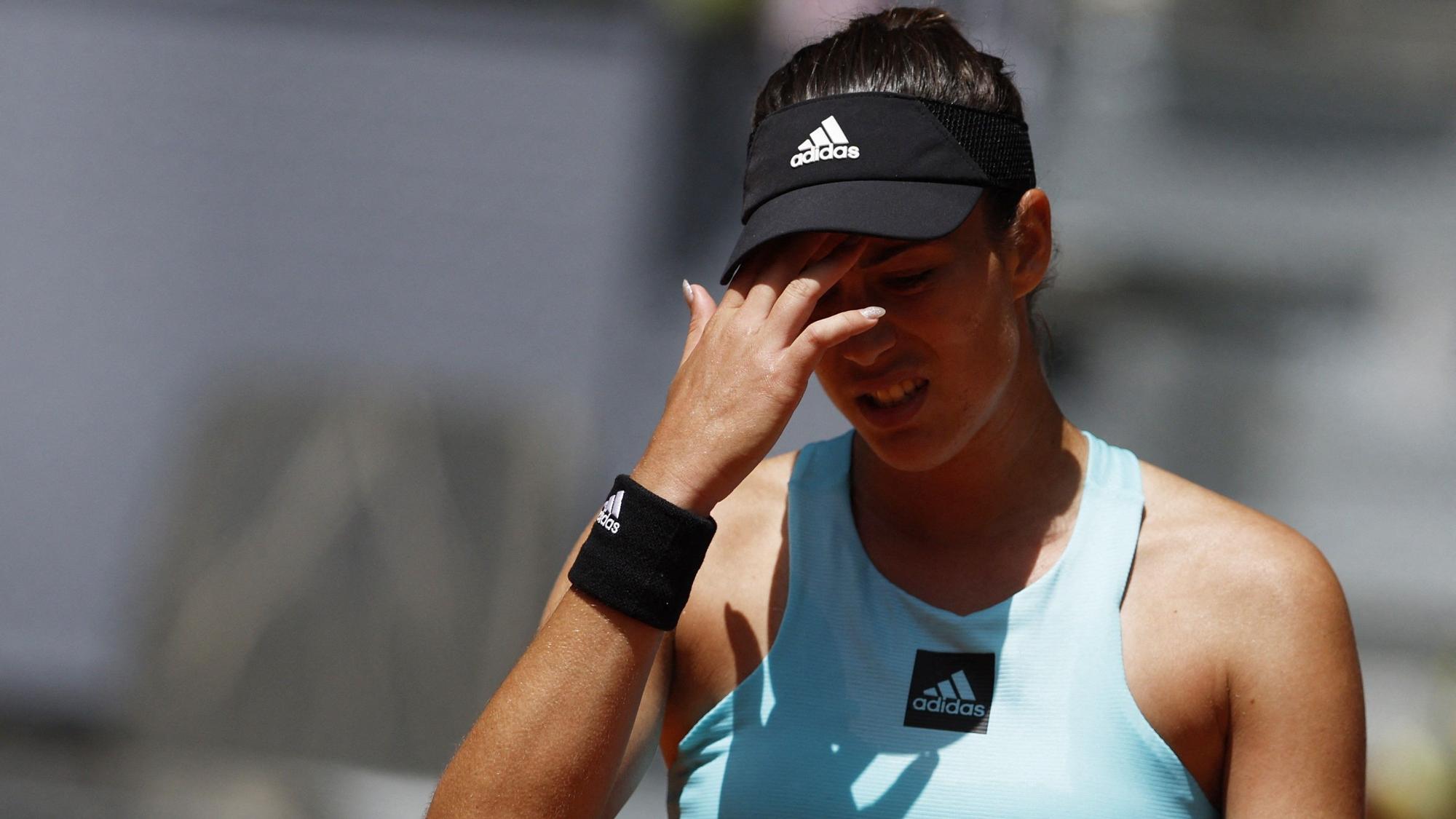 La tenista hispano-venezolana Garbine Muguruza en el Open de Madrid.