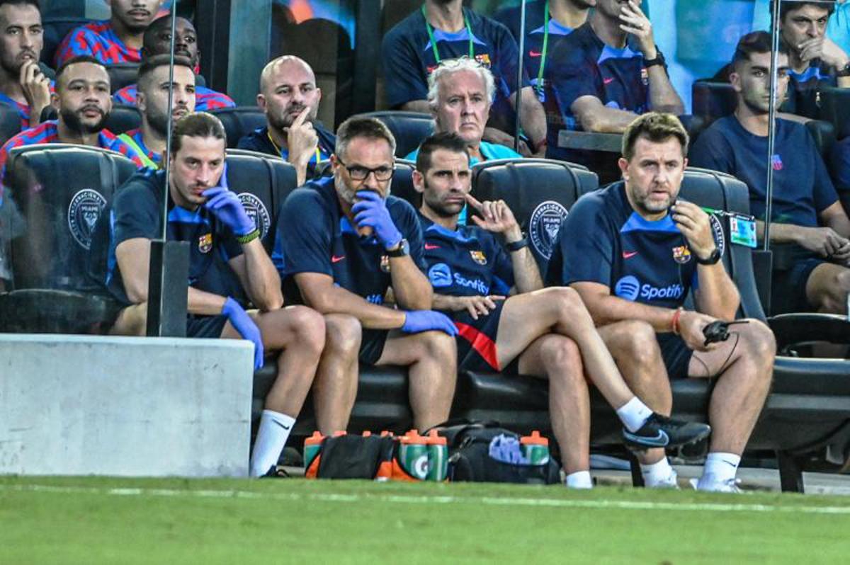 El Barça en el partido de pretemporada ante el Inter de Miami