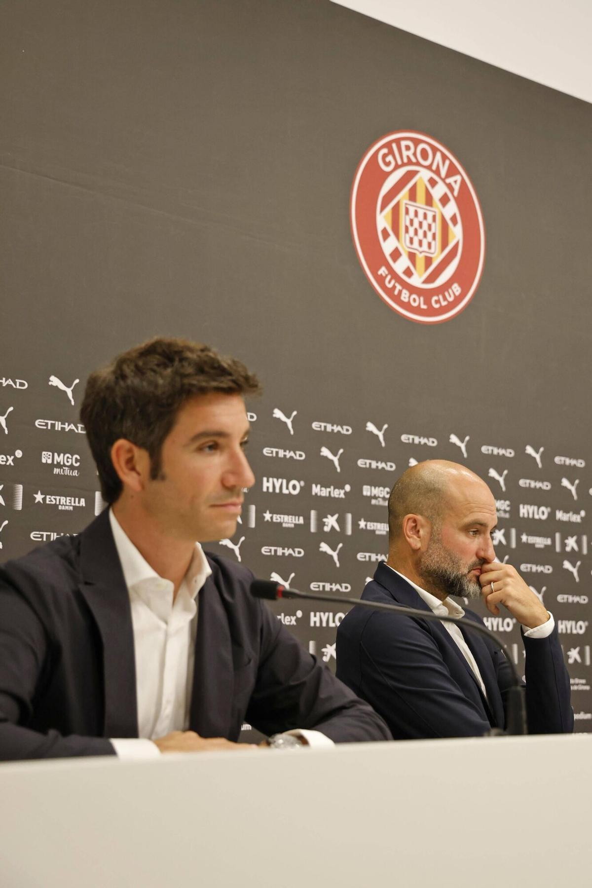 Les imatges de la roda de premsa sobre el descens del Girona Les imatges de la roda de premsa sobre el descens del Girona
