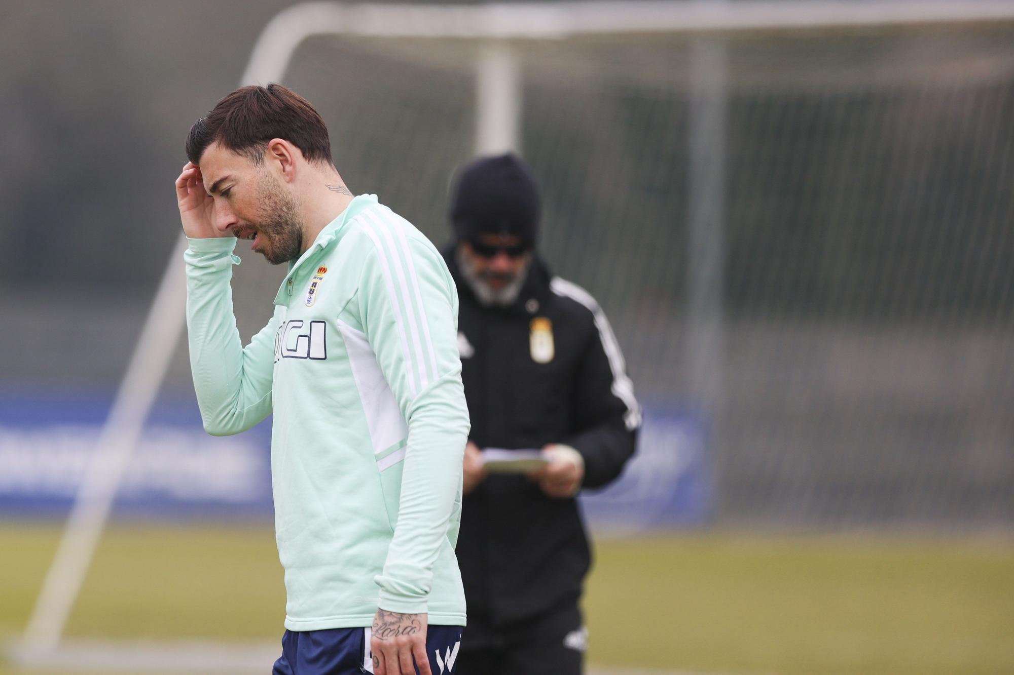 EN IMÁGENES: la vuelta al trabajo del Oviedo tras la derrota ante el Mirandés