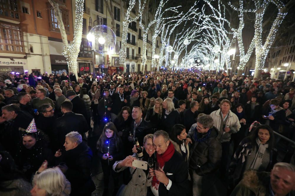 Palma de Mallorca begrüßt das Jahr 2018