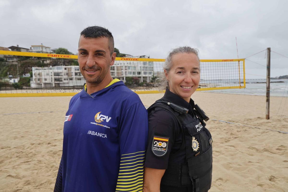 VIGO. POLICIA Y PROFESOR QUE RESACATON A UNA PERSONA QUE SE AHOGABA. SAMIL