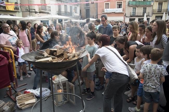 Revetlla Sense Petards a la plaça Major de Manresa