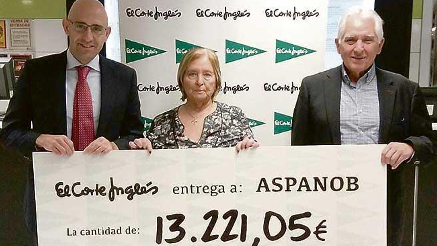 Aspanob recibe la ayuda de El Corte Inglés