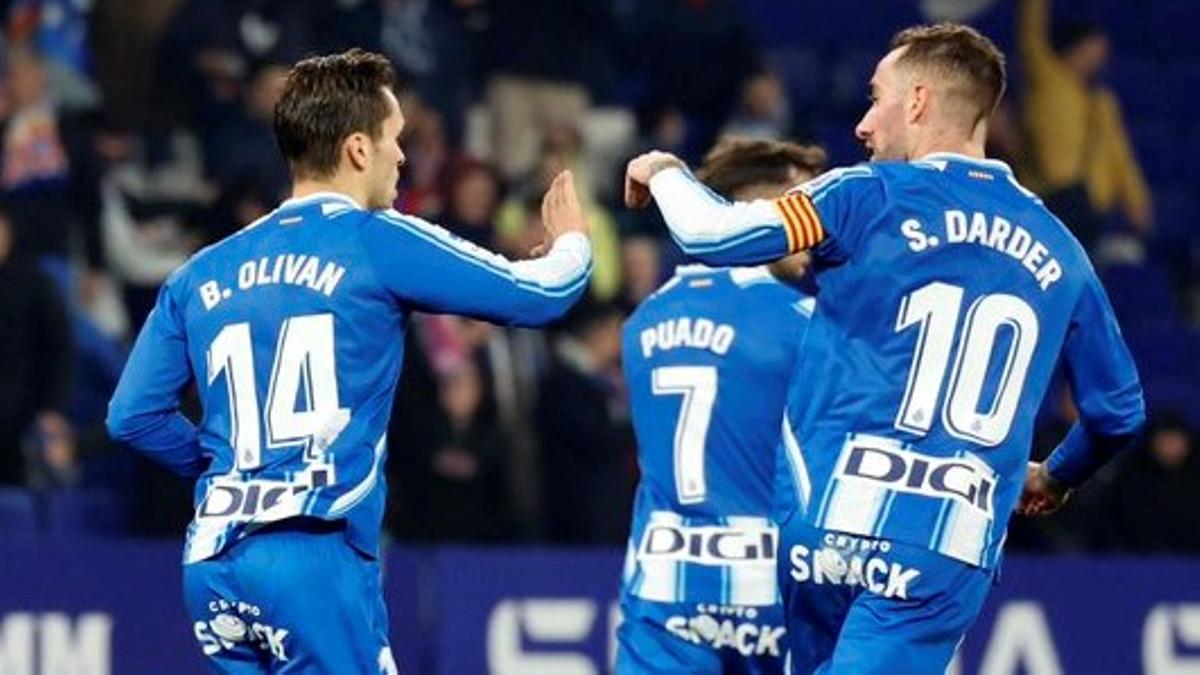 Brian Oliván y Darder, en un partido del Espanyol.