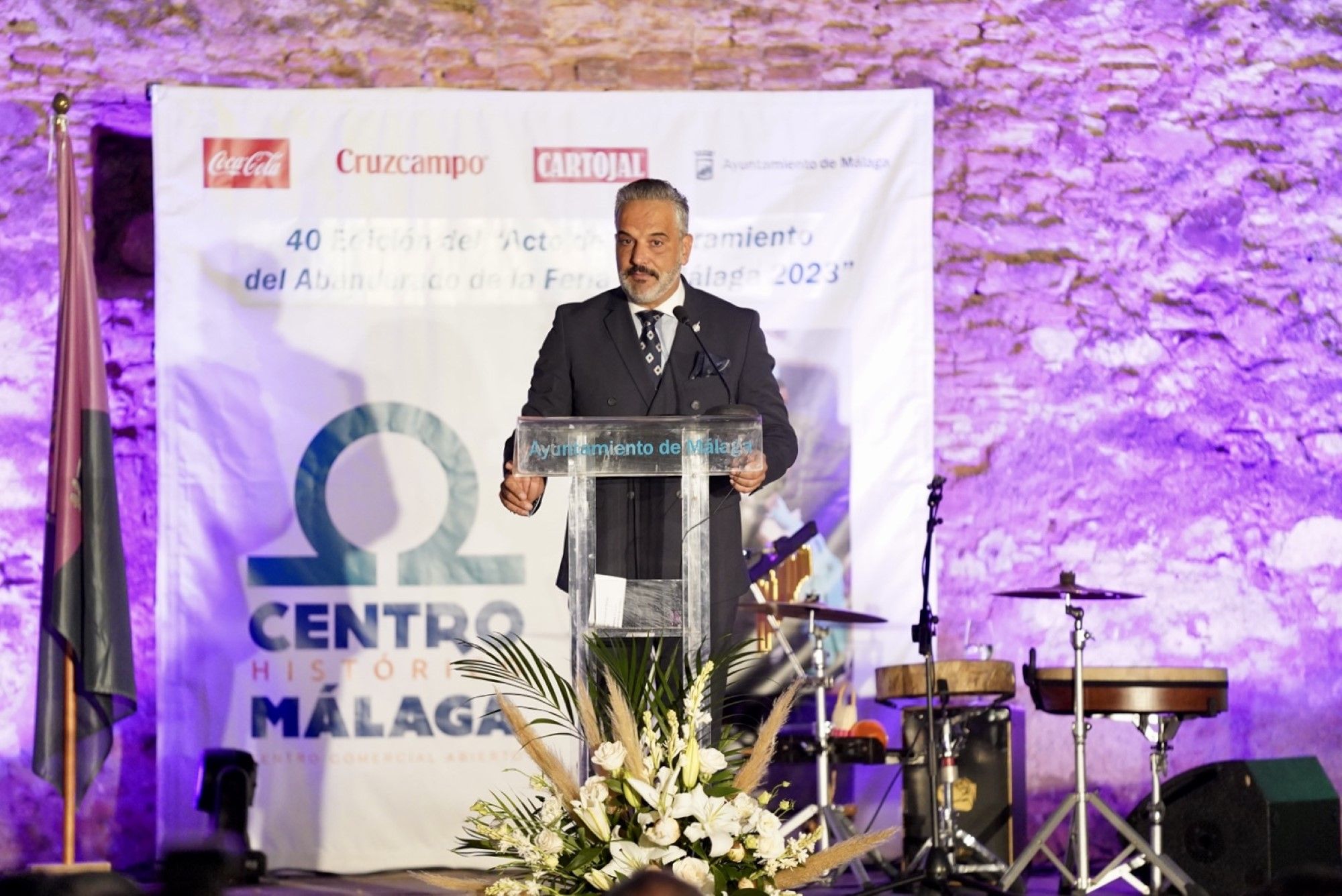 Acto de nombramiento del abanderado de la Feria de Málaga 2023 en el Castillo de Gibralfaro