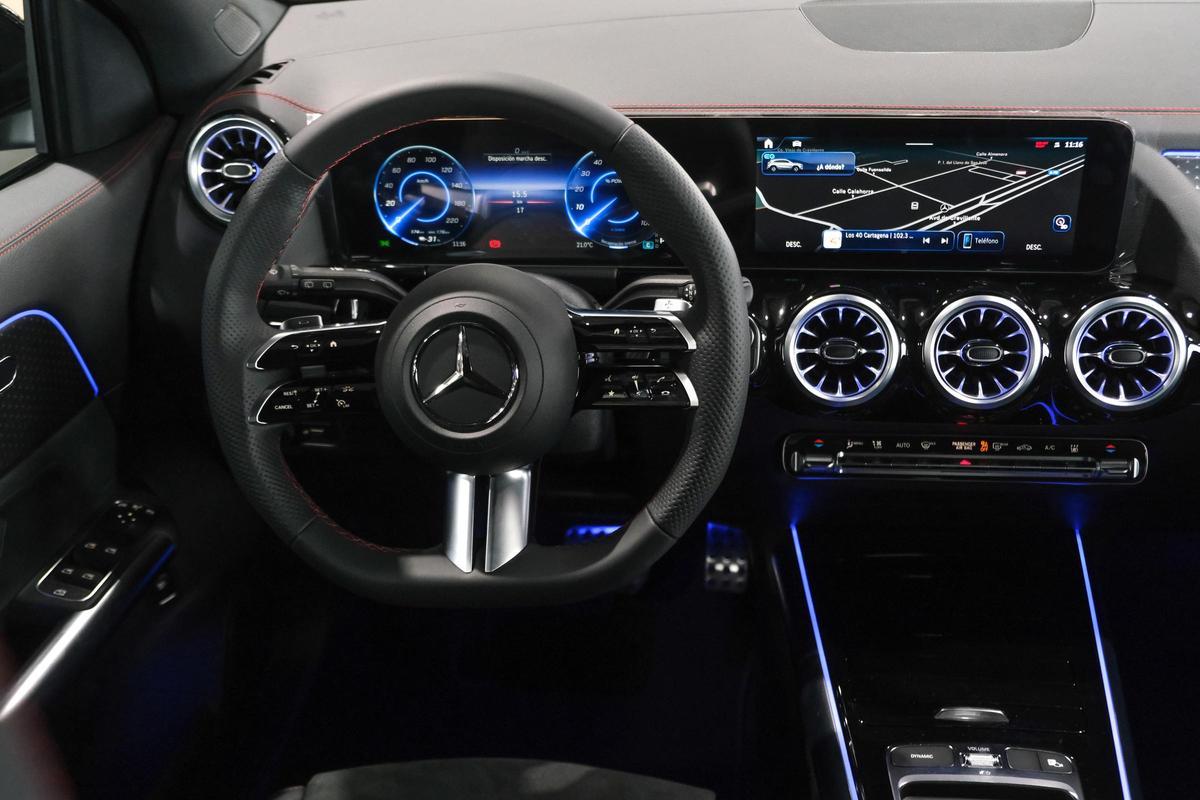 Interior del nuevo EQA de Mercedes-Benz.