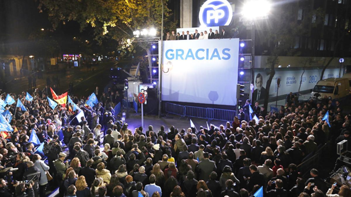 El Partit Popular proclama la seva victòria electoral
