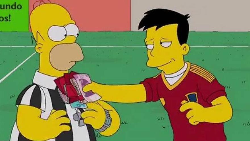 &#039;Los Simpson&#039; vaticinan que España sobornará a los árbitros en el Mundial de Brasil