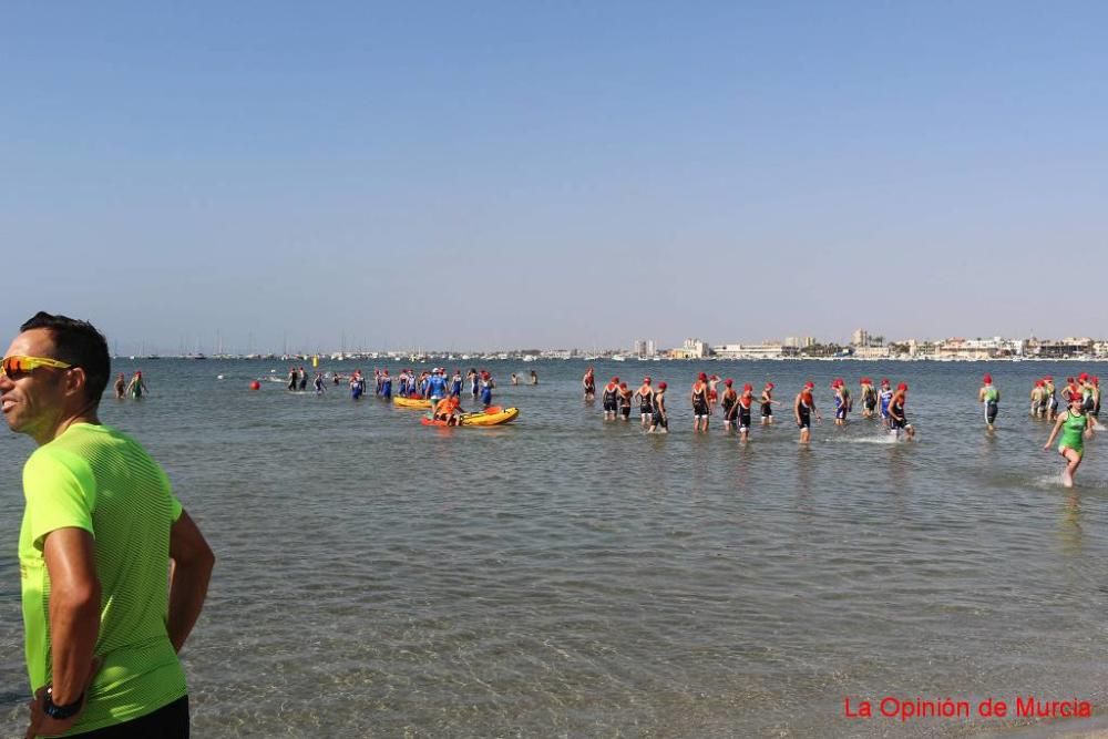 Final de triatlón de deporte escolar