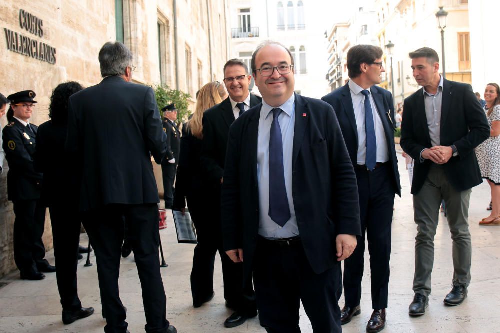 Recepción en la Generalitat tras la toma de posesión de Ximo Puig