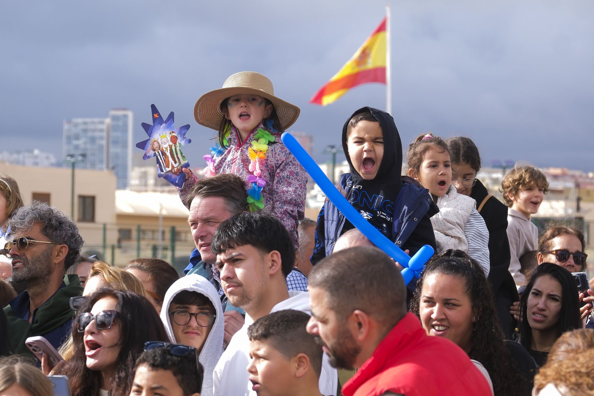 Llegada de los Reyes Magos, en la Base Naval 