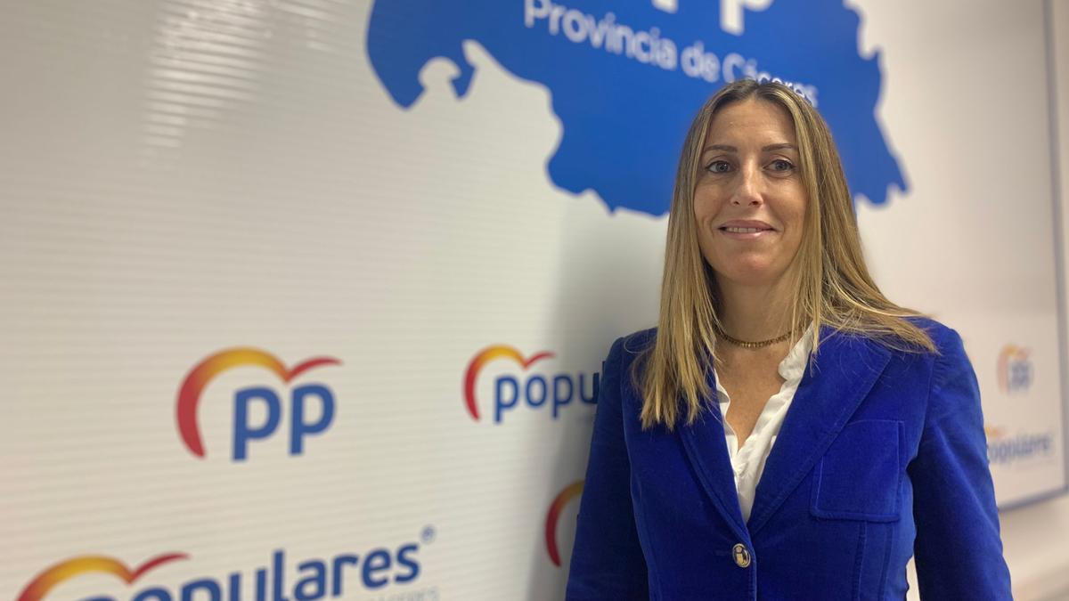 María Guardiola Martín, única candidata al PP de Extremadura.