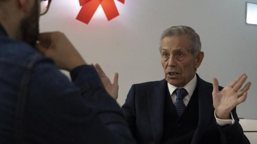 Antonio Piñero, durante la entrevista en Zamora.