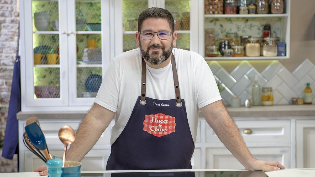 El cocinero Dani García en un programa de televisión. /