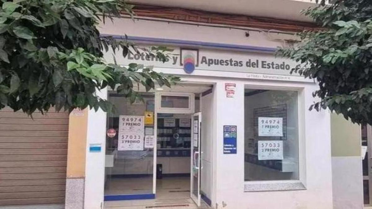 Administración número 4 de Carcaixent, en una imagen de archivo